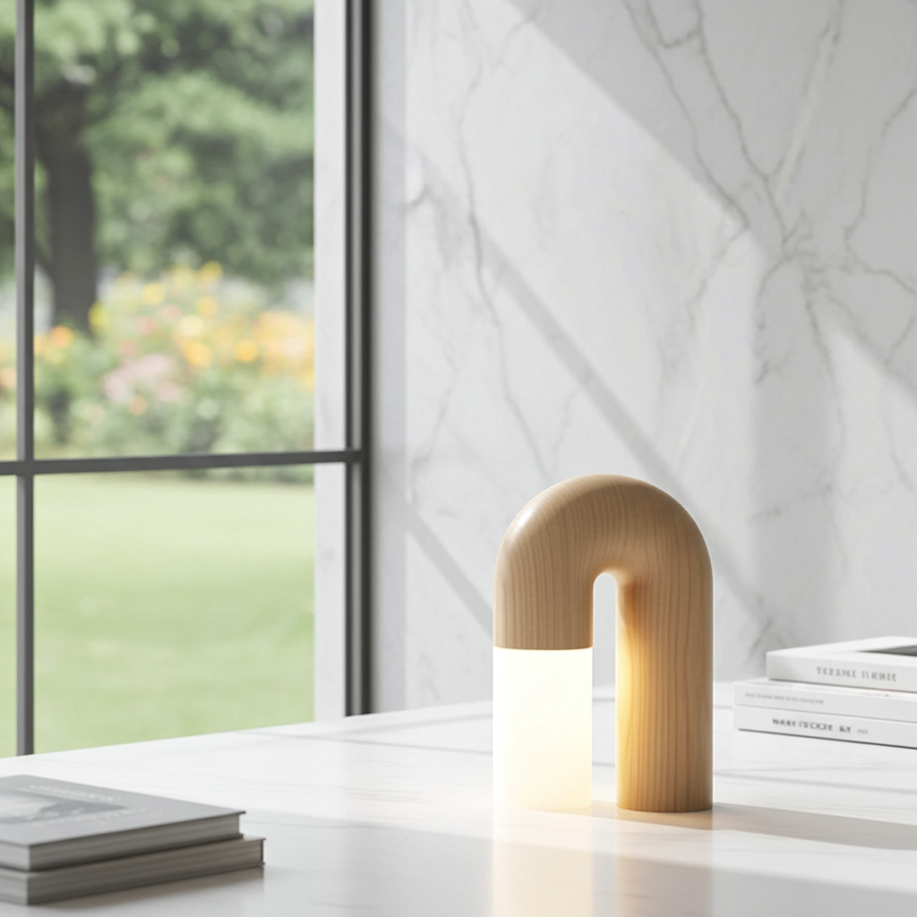 Ardynel Modern Table Lamp – Sleek Contemporary Table Lamp for Living Room, Bedroom, or Desk