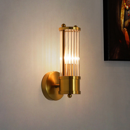 AureliaGold | Elegant Gold Bathroom Wall Sconce Lighting Fixture 0