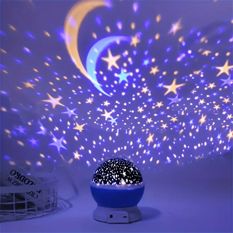 CelestialGlow | Colorful Rechargeable Night Light Projector for Kids 3