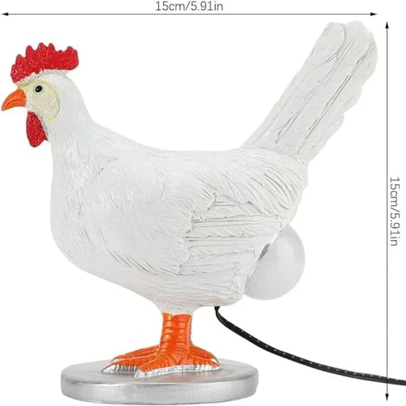 CluckLight | Whimsical Playful Chicken Battery Operated Table Lamp 2