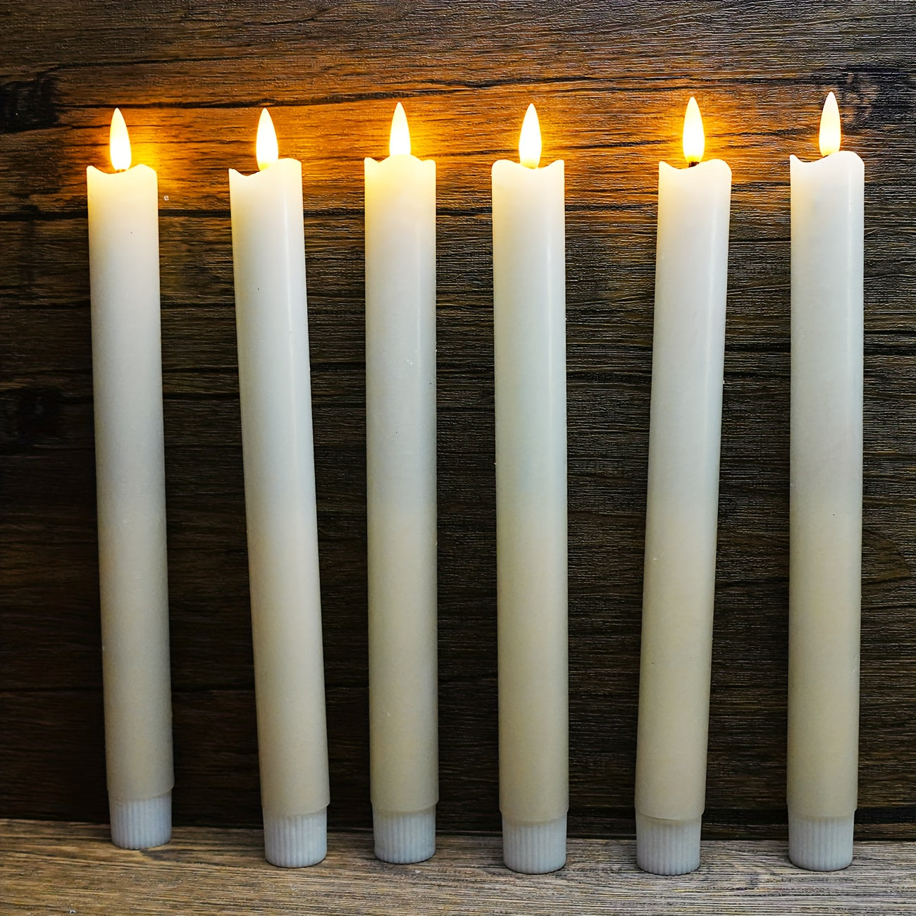 Elegant LED Taper Candles Set with Remote Control & Realistic Flicker | Flameless Decor for Safe Ambiance 4