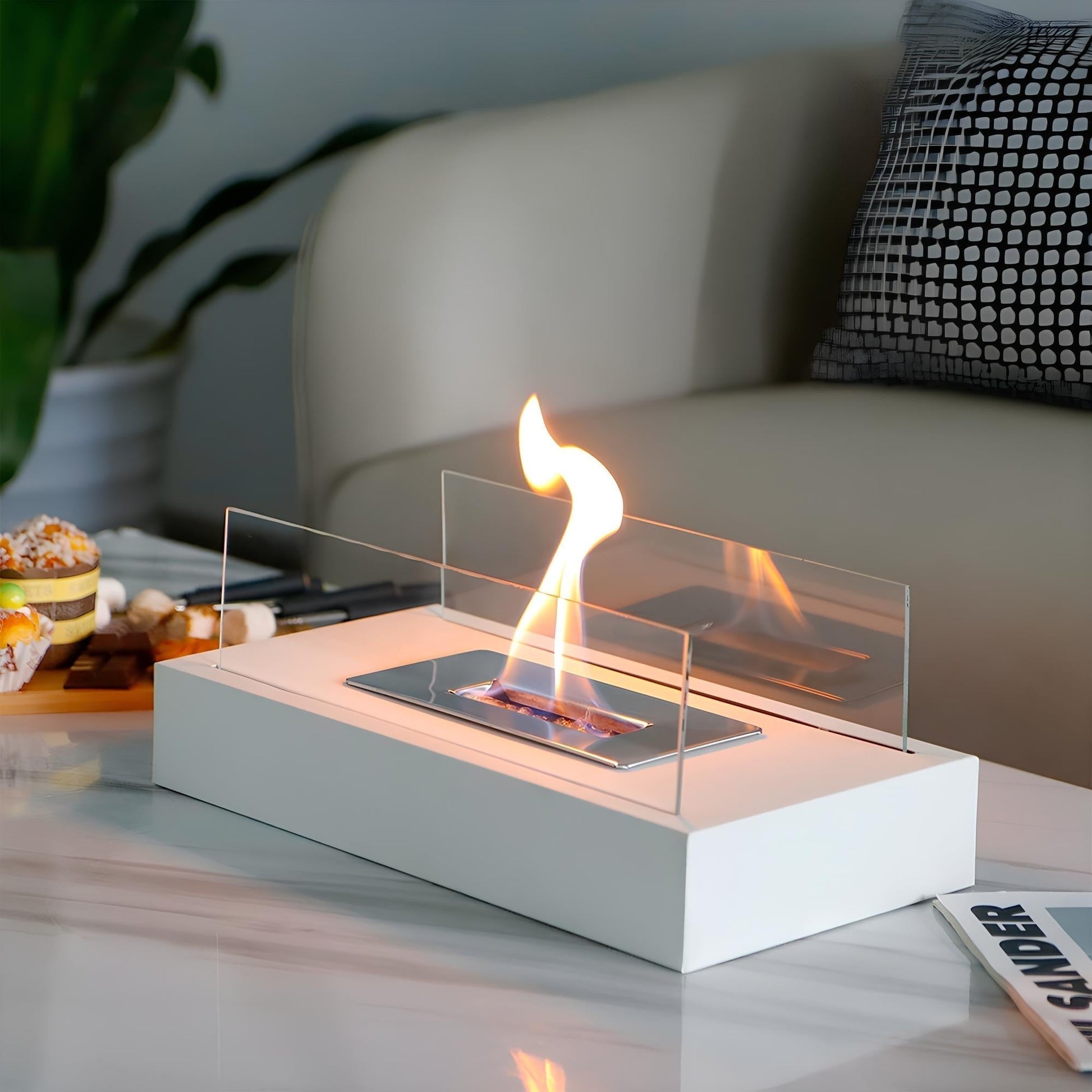 EmberSphere | Modern Elegant Bioethanol Fire Table for Indoor Outdoor Use 1