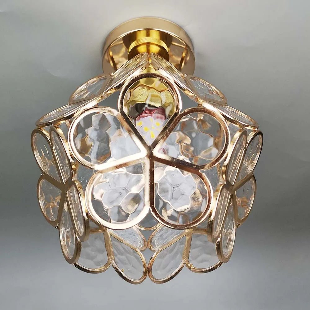 FloraGlow | Elegant Floral Glass Kitchen Pendant Lighting Fixture 5