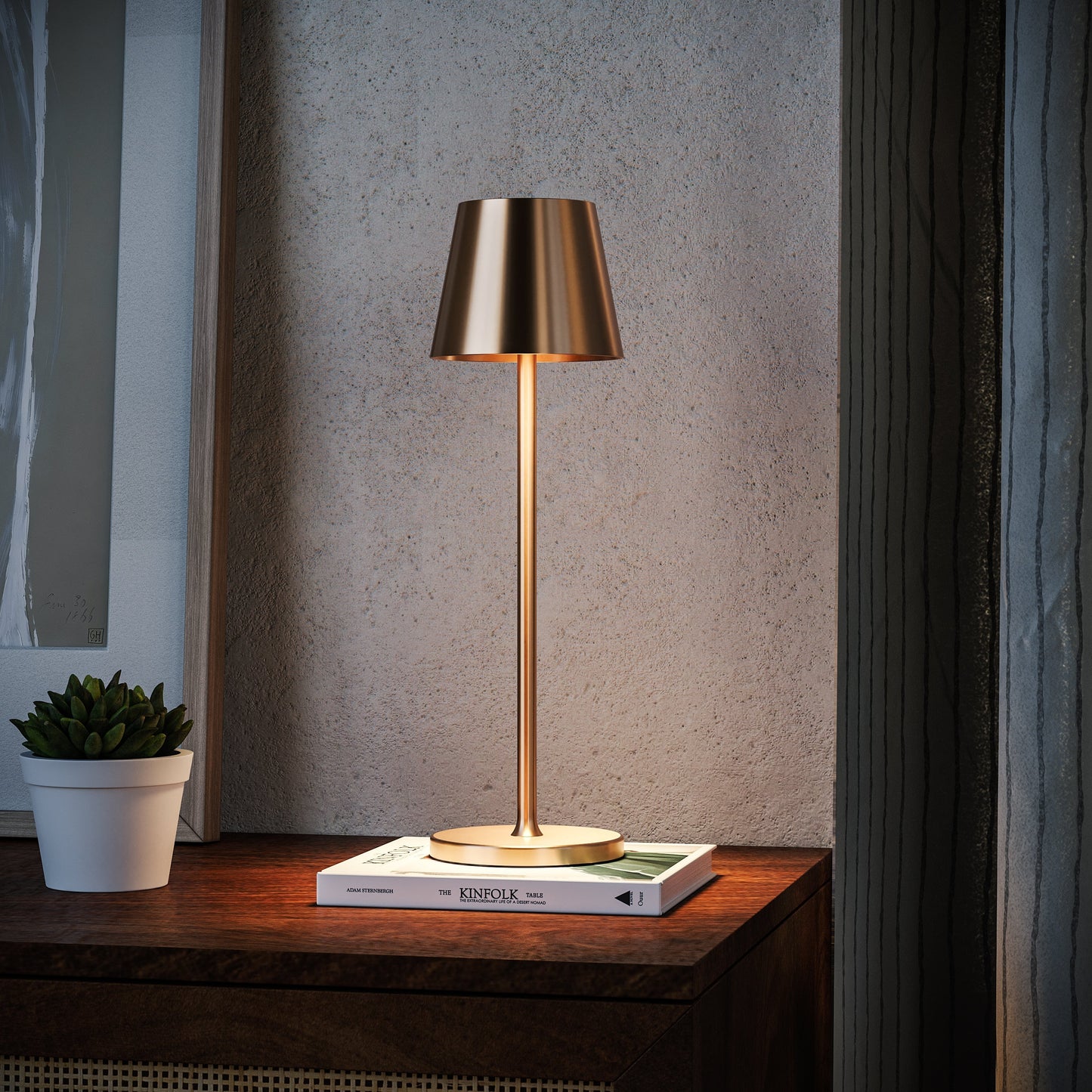 HelsinkiGlow | Stylish Cordless Battery Operated Table Lamp with Adjustable Brightness 3