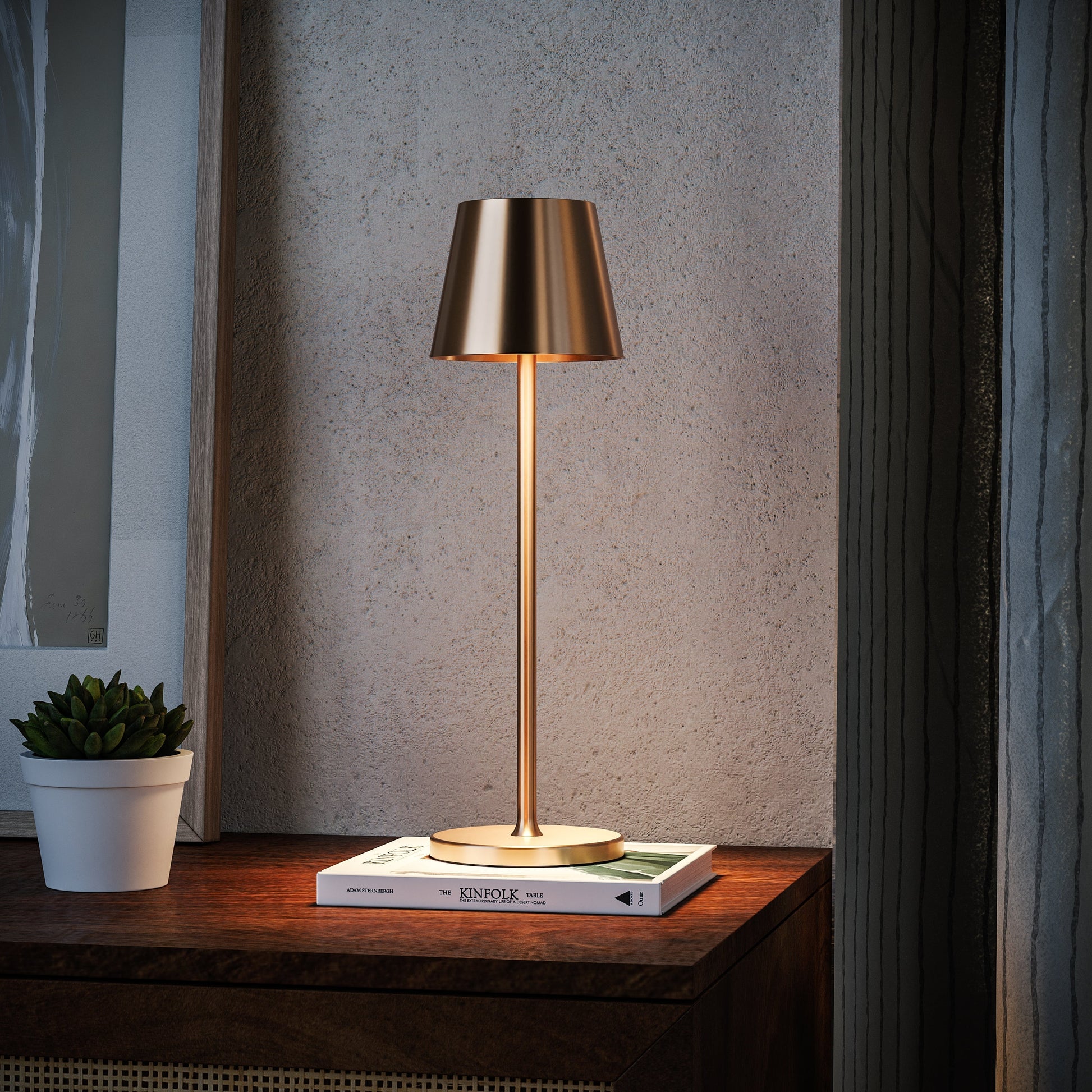 HelsinkiGlow | Stylish Cordless Battery Operated Table Lamp with Adjustable Brightness 3