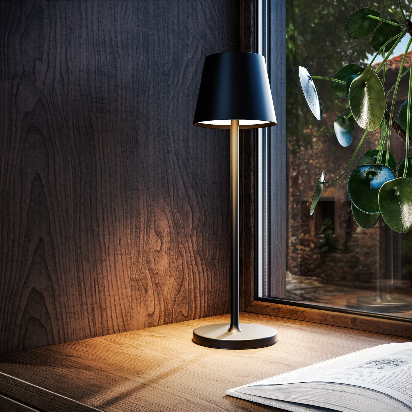 HelsinkiGlow | Stylish Cordless Battery Operated Table Lamp with Adjustable Brightness 4