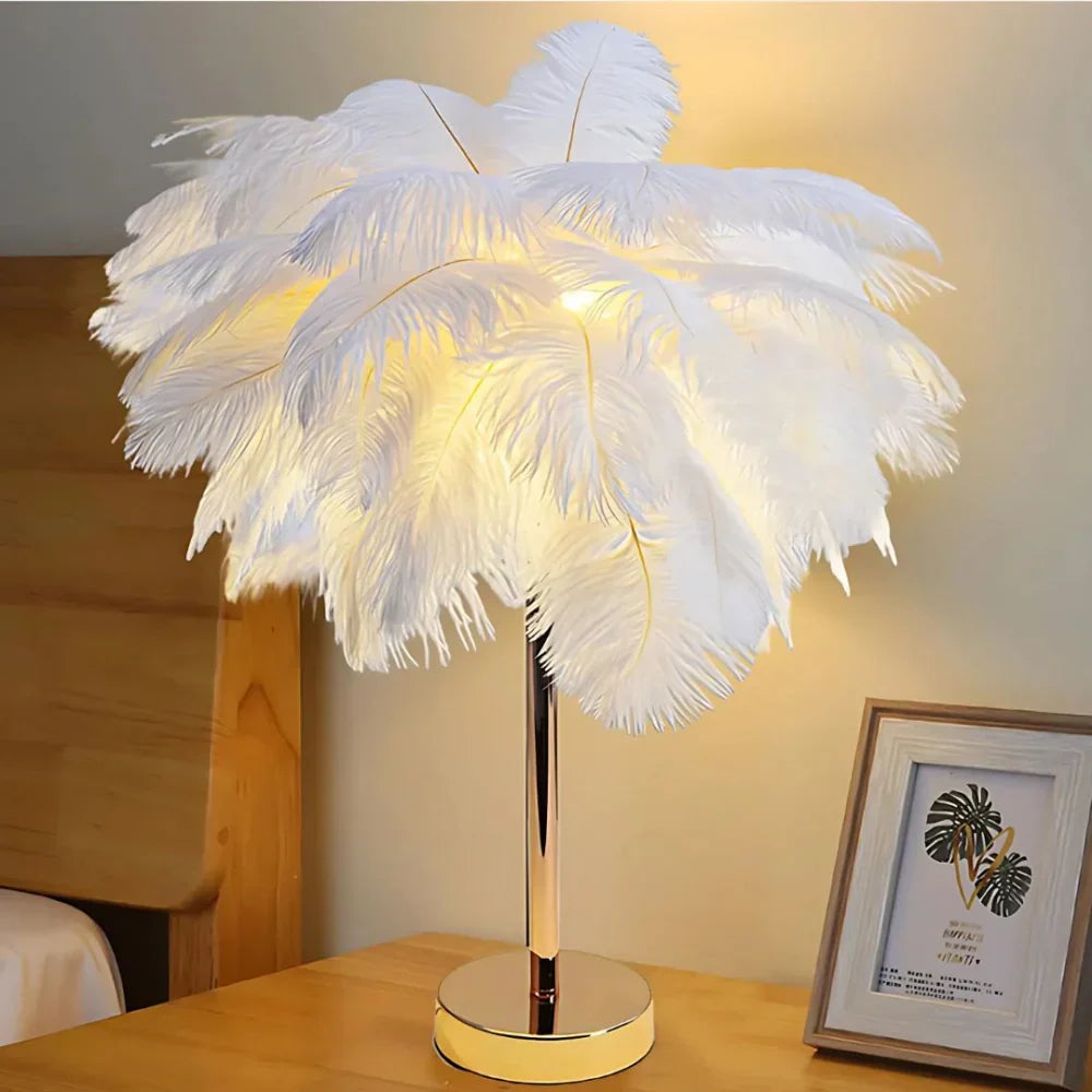 LumaPalm | Elegant Cordless Battery Operated Table Lamp for Bedroom 3