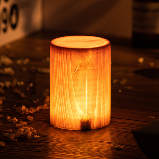 LumiWood | Elegant Touch Control Battery Operated Table Lamp 0