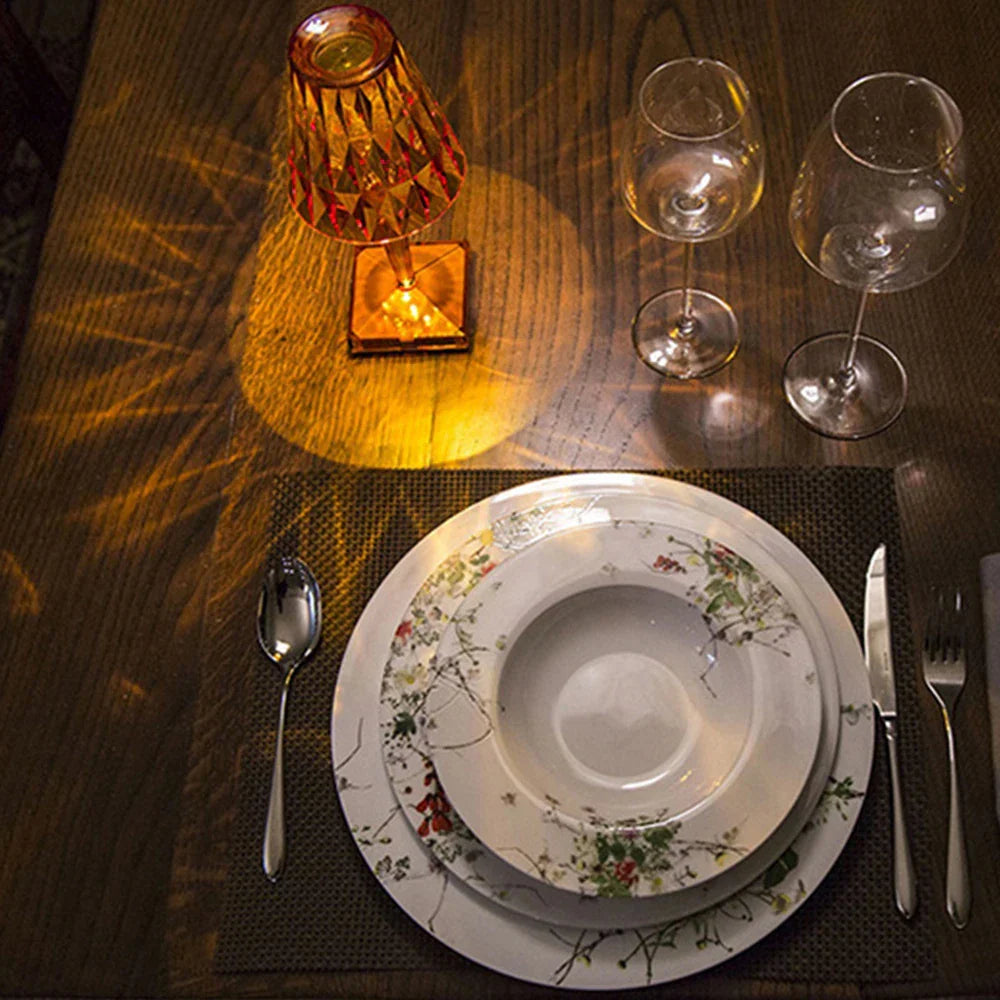 Luminara | Elegant Battery Operated Crystal Table Lamp for Modern Spaces 3