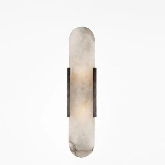 Luminara | Elegant Modern Metal Dolomite Wall Sconce Lighting 0