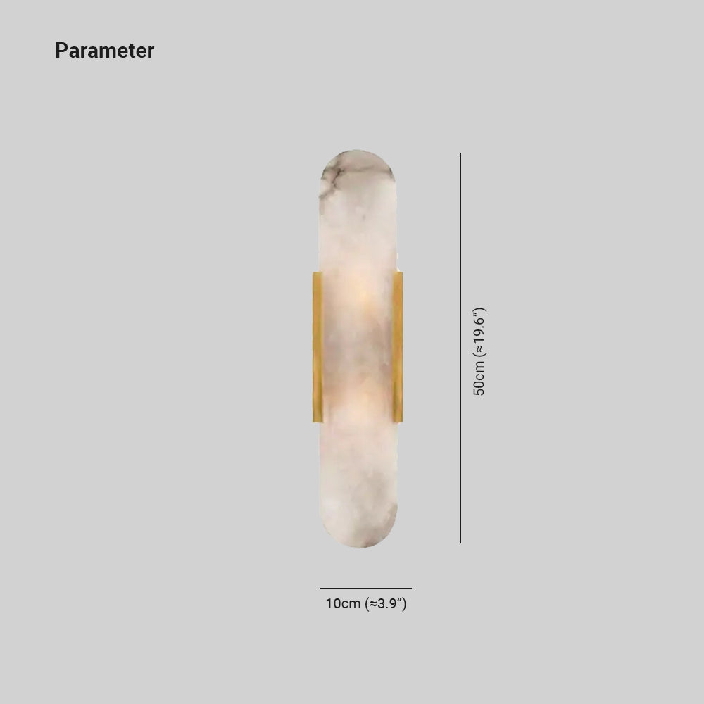 Luminara | Elegant Modern Metal Dolomite Wall Sconce Lighting 3