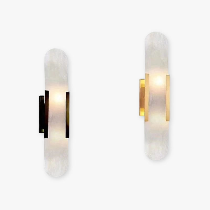 Luminara | Elegant Modern Metal Dolomite Wall Sconce Lighting 4