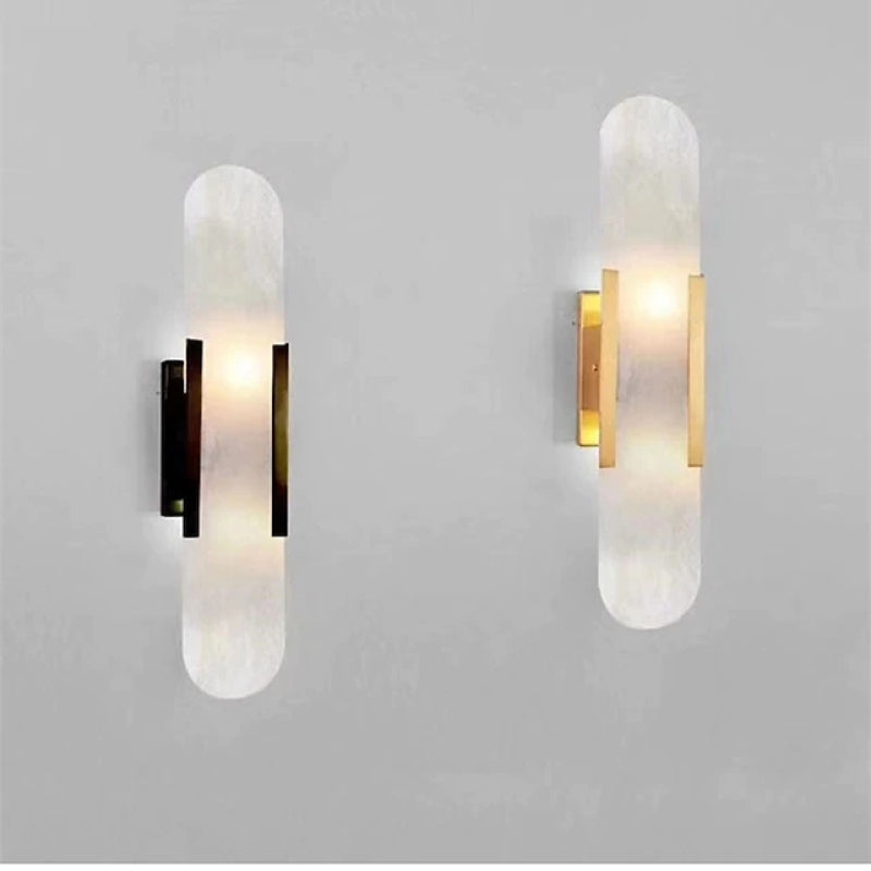 Luminara | Elegant Modern Metal Dolomite Wall Sconce Lighting 5
