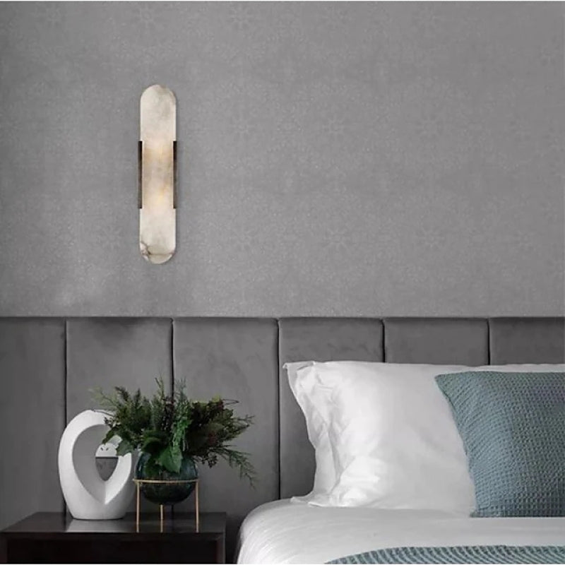 Luminara | Elegant Modern Metal Dolomite Wall Sconce Lighting 6