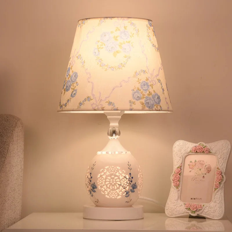 Luminara | Elegant Romantic Crystal Glass Bedside Table Lamp 5