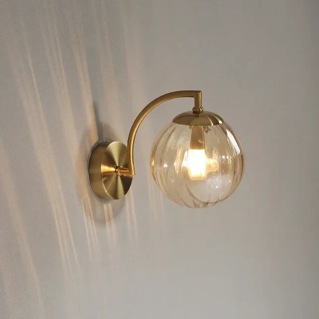 Luminara | Elegant Scandinavian Glass Wall Sconce Lighting Fixture 1