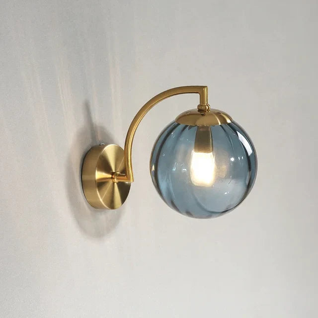 Luminara | Elegant Scandinavian Glass Wall Sconce Lighting Fixture 2