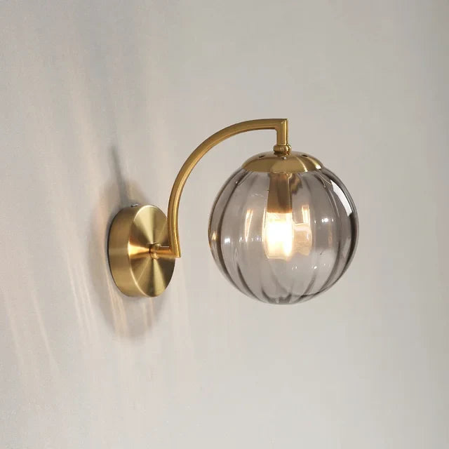 Luminara | Elegant Scandinavian Glass Wall Sconce Lighting Fixture 3