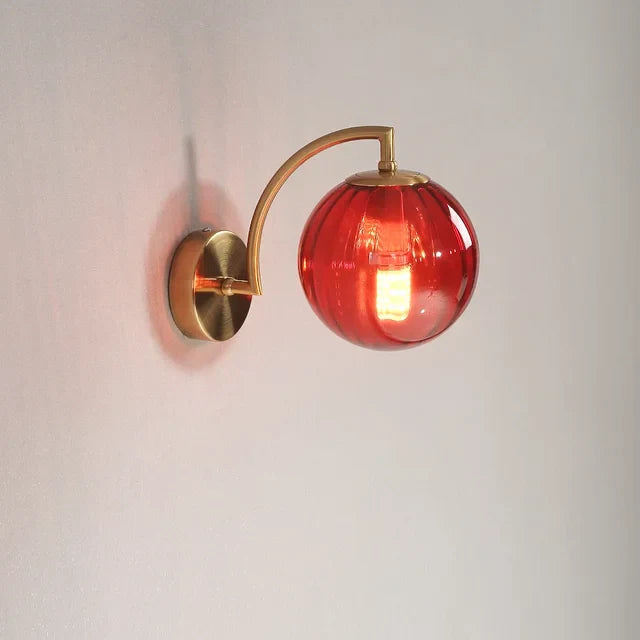 Luminara | Elegant Scandinavian Glass Wall Sconce Lighting Fixture 4
