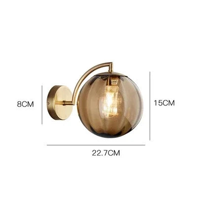 Luminara | Elegant Scandinavian Glass Wall Sconce Lighting Fixture 6