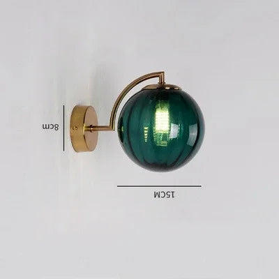 Luminara | Elegant Scandinavian Glass Wall Sconce Lighting Fixture 8