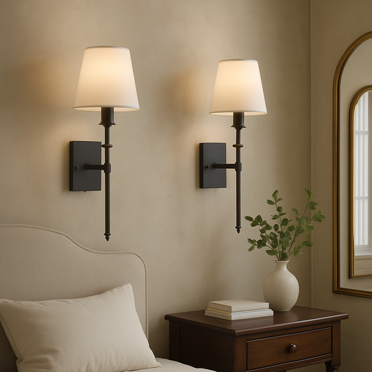 Luminara | Stylish Minimalist 2-Pack Wired Wall Sconces Lighting 0