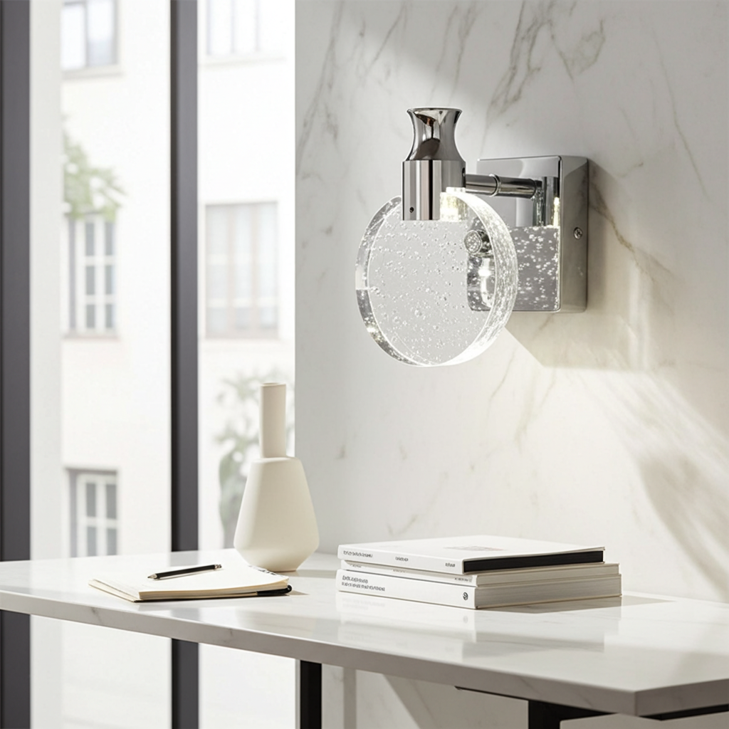 Lumora Circle Wall Lamp – Modern LED Round Wall Light with Contemporary Design1