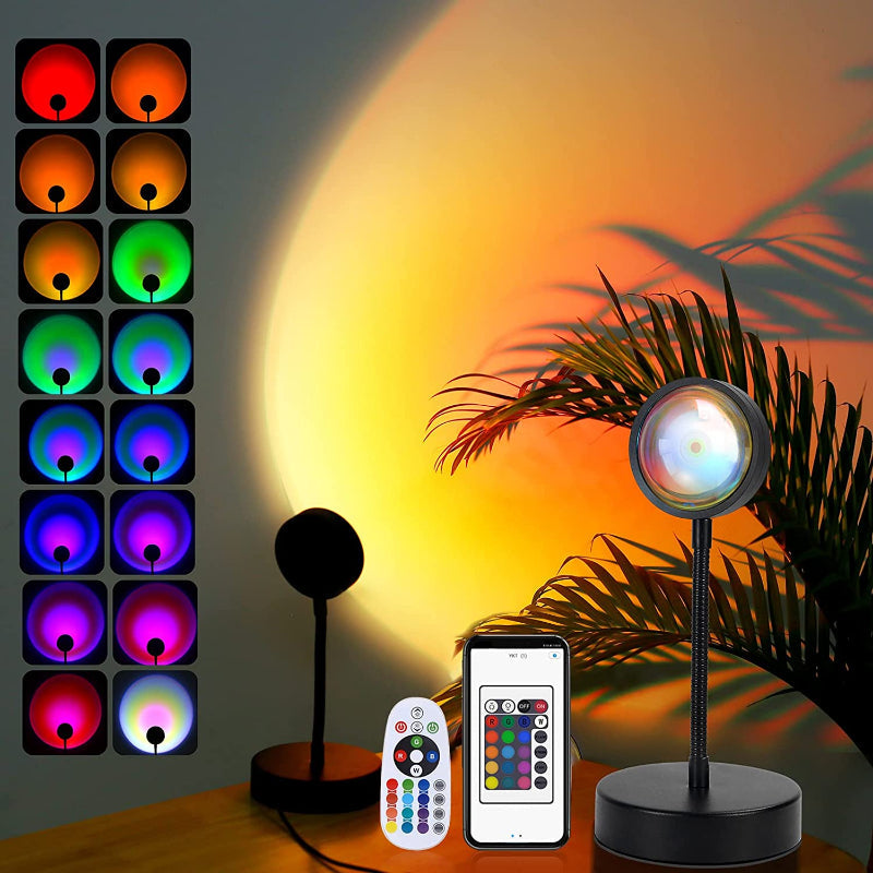 Lumosphere | Vibrant Adjustable 16-Color LED Sunset Projector Lamp 0