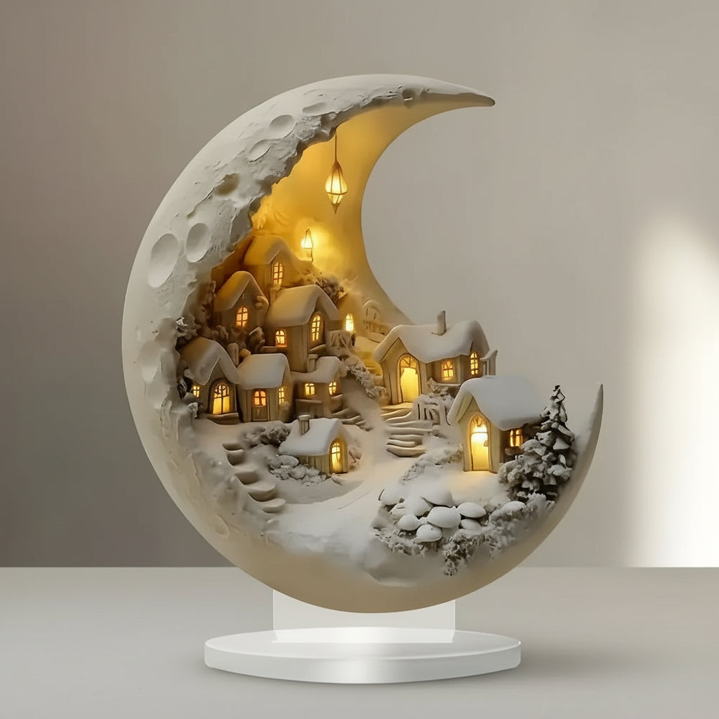 Lunara | Enchanting Acrylic Mood Lighting Village Lamp Decor 0