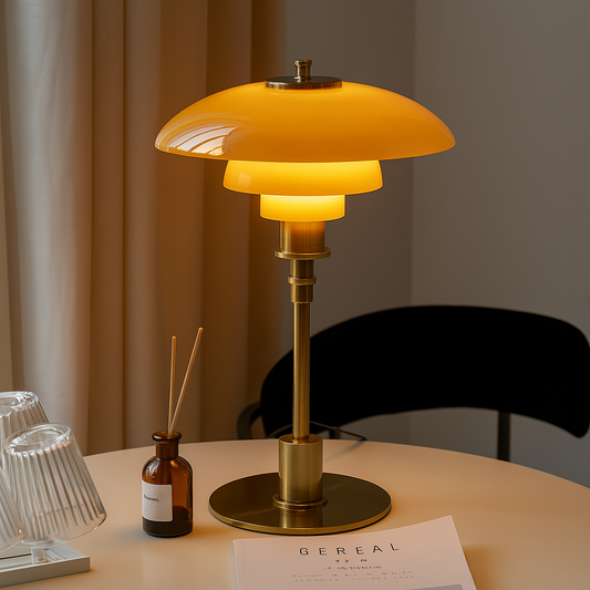 NordicGlow | Stylish Modern Scandinavian Table Lamp for Bedroom or Desk 0