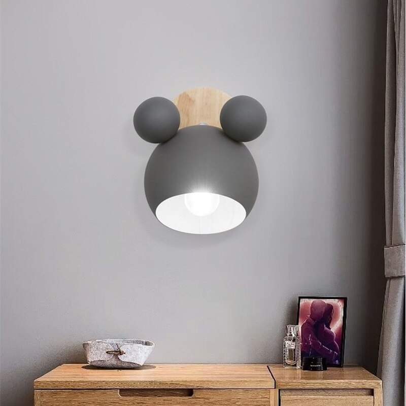 NordicGlow | Stylish Modern Steel Wall Lamp for Children's Rooms 3