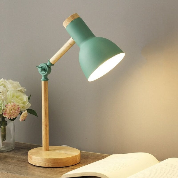 Nordic Collection | LED Desk Lamp with Adjustable Arm & Touch Control | Compact Wooden Design for Targeted Lighting 3