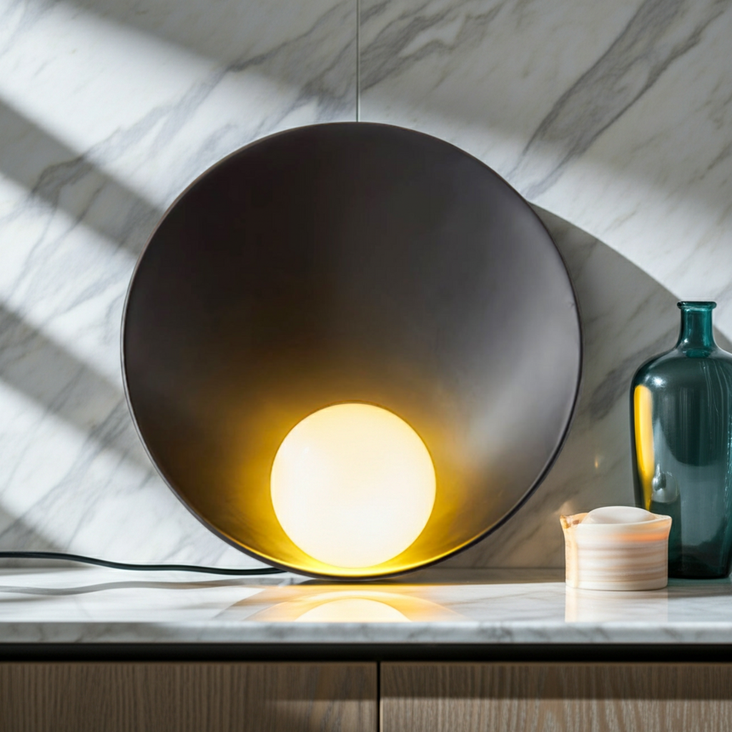 Nordyn Halo Wall Lamp – Scandinavian Round Wall Light for Soft Ambient Lighting