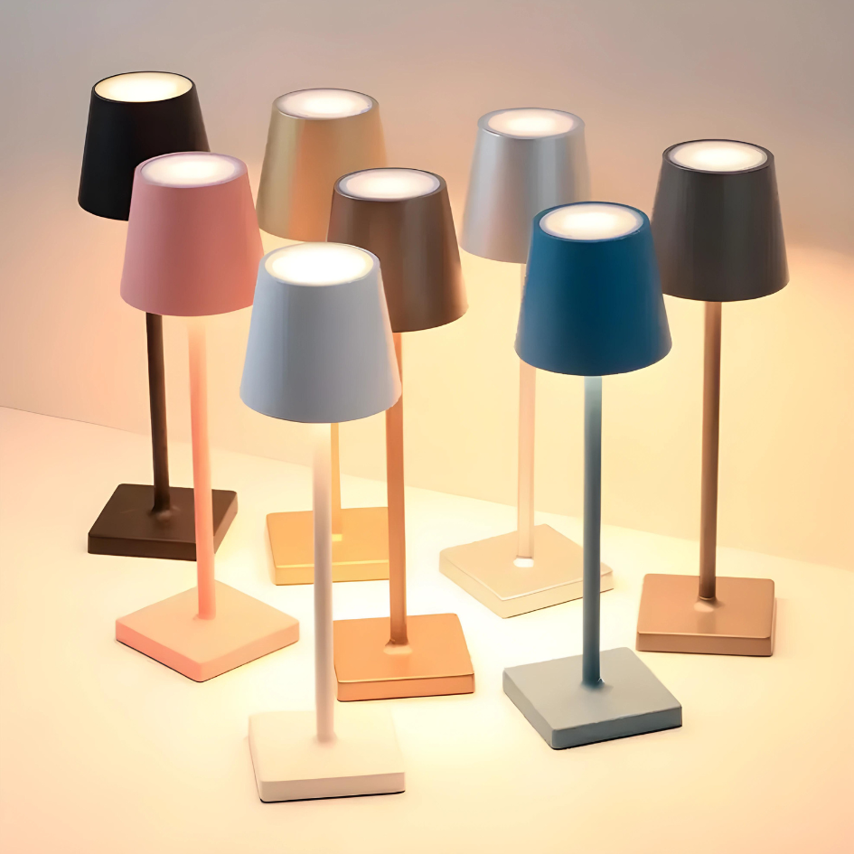 Scandinavian LED Table Lamp with Touch Dimming & Cordless Design for Versatile Lighting 1