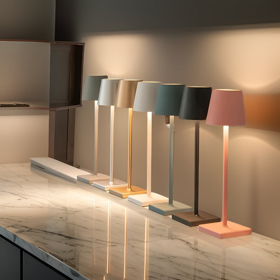 Scandinavian LED Table Lamp with Touch Dimming & Cordless Design for Versatile Lighting 11