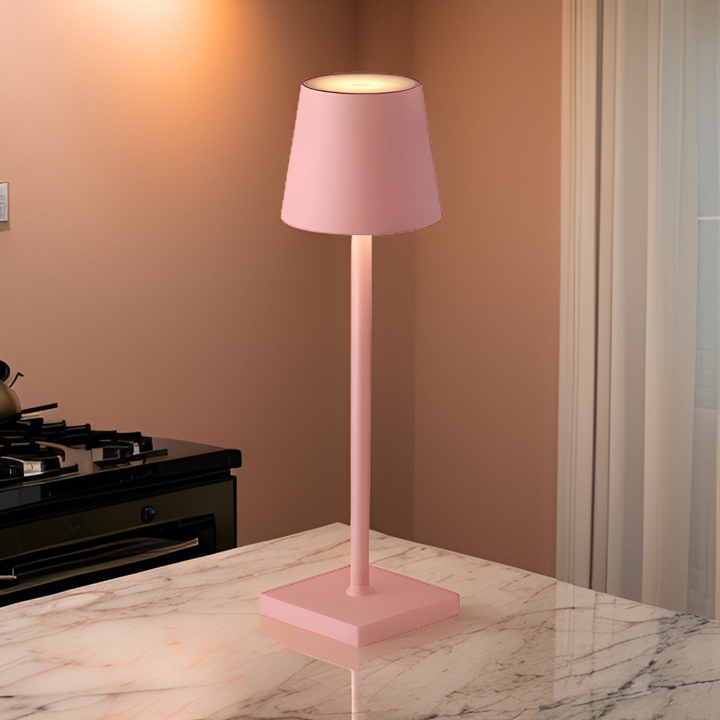 Scandinavian LED Table Lamp with Touch Dimming & Cordless Design for Versatile Lighting 9