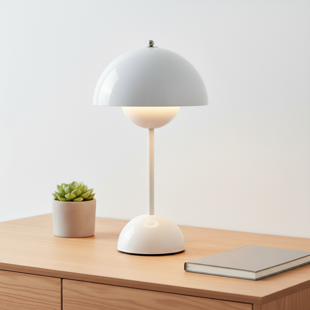 Scandinavian Table Lamp with Dimmable Light | Stylish Bedside Lamps for Cozy Ambiance 7
